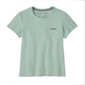 NWT Patagonia Women's P-6 Logo Responsibili-Tee Tea green | size Small